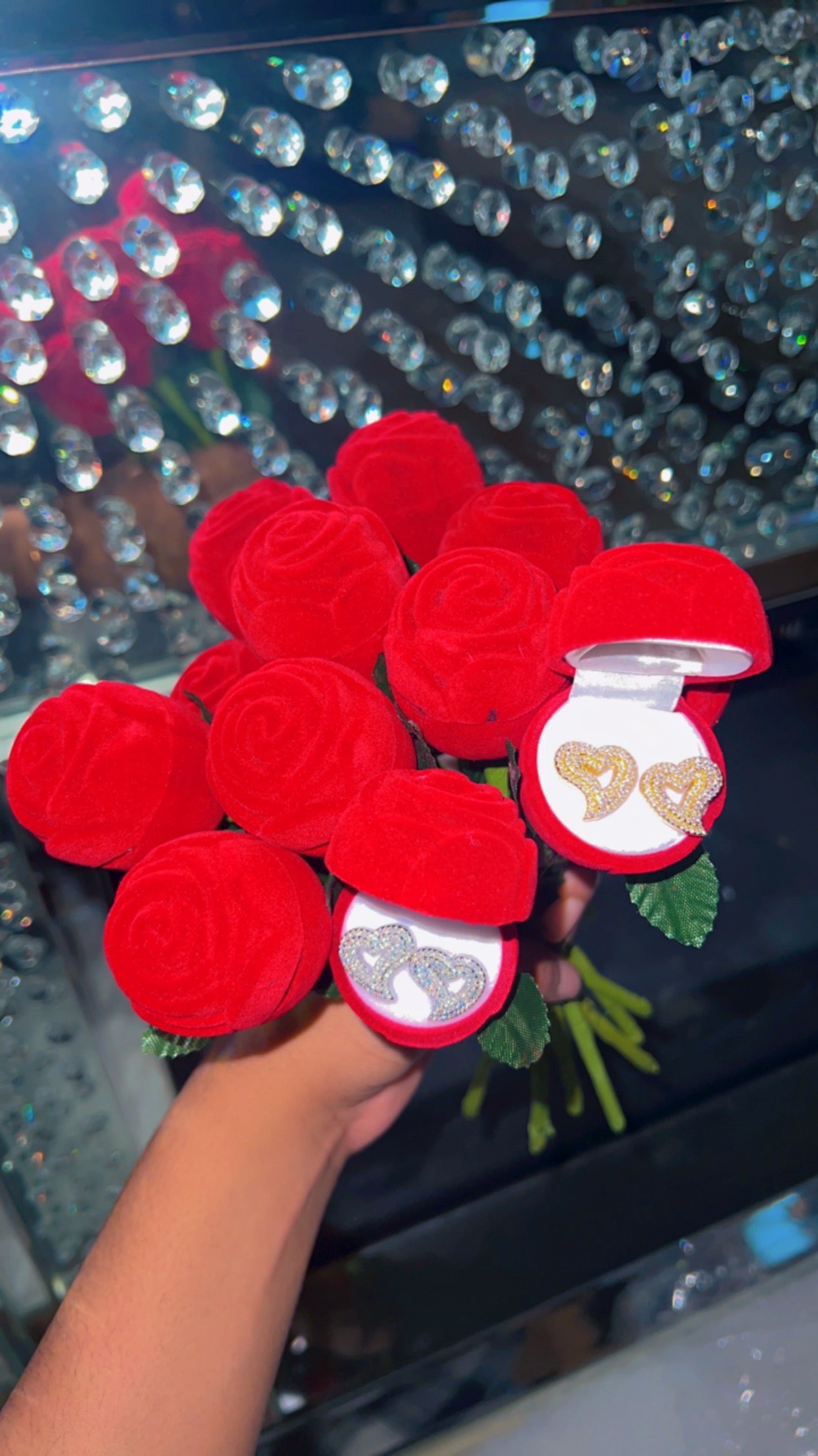 Gold Heart Earrings