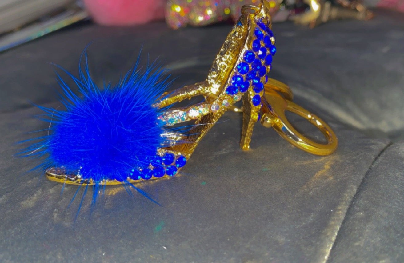 Blue Shoe Keychain